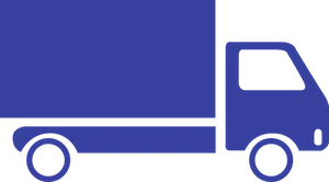 Blue Delivery Truck Vector