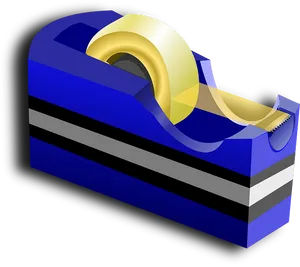 Blue Desktop Tape Dispenser PNG image