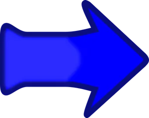 Blue Directional Arrow