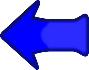 Blue Directional Arrow