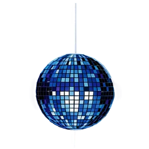 Blue Disco Ball PNG 06132024