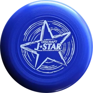 Blue Discraft J Star Ultimate Frisbee PNG image