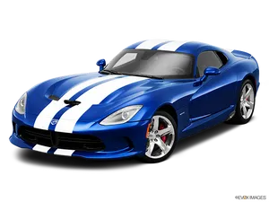 Blue Dodge Viper Sports Car PNG image