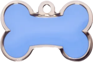 Blue Dog Bone Tag PNG image