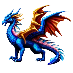 Blue Dragon And Phoenix Png 06252024 PNG image