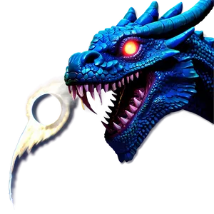 Blue Dragon Glowing Eyes Png Wnu PNG image