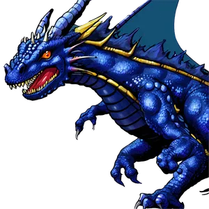 Blue Dragon In Battle Png Fwp PNG image