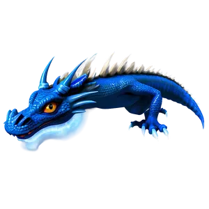 Blue Dragon In Battle PNG Unc70 PNG