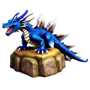Blue Dragon With Crystal PNG 29 PNG