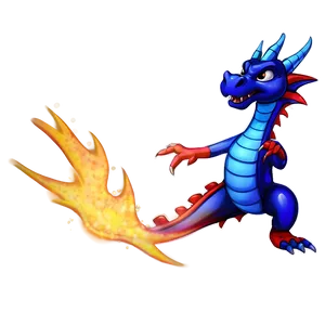Blue Dragon With Magic Spell PNG 63 PNG