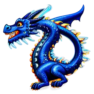 Blue Dragon With Stars PNG 29 PNG