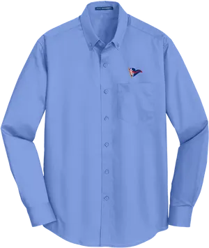 Blue Dress Shirtwith Logo PNG image