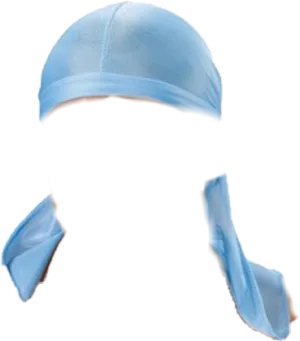 Blue Durag Isolatedon Black PNG image