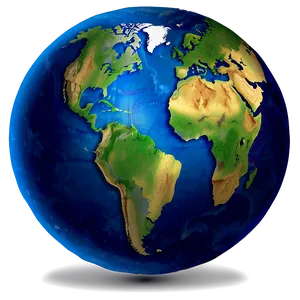 Blue Earth Globe Icon Png Okn PNG image