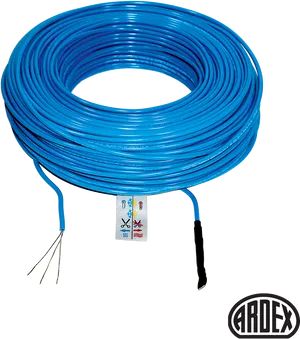 Blue Electrical Cable Coil PNG image