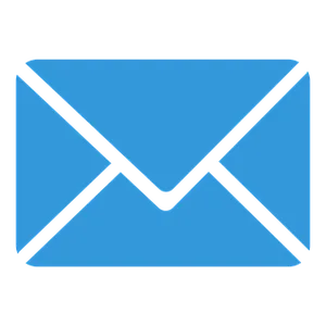 Blue Email Envelope Icon