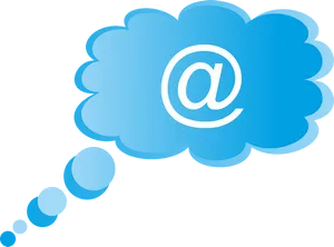 Blue Email Icon Graphic PNG image