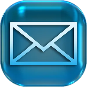 Blue Email Icon PNG image