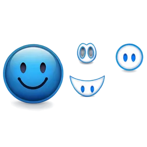 Blue Emoji Art Png Gallery 66 PNG image