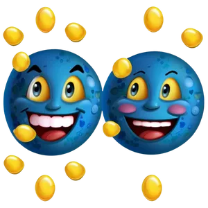 Blue Emoji Expressions Png 06282024 PNG image