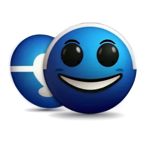 Blue Emoji Expressions PNG Auu13