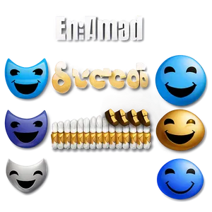 Blue Emoji Smiles PNG Series 06282024