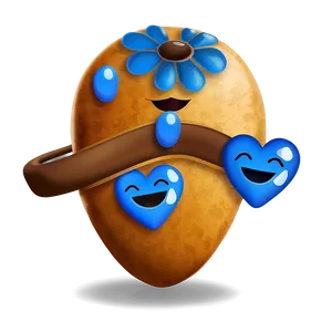 Blue Emojis Png Collection 06282024 PNG image