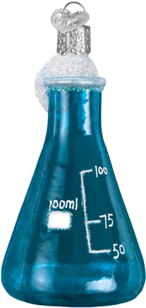 Blue Erlenmeyer Flask Ornament