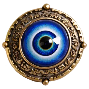 Blue Evil Eye Amulet PNG Gaj