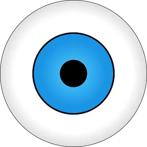 Blue Eyeball Graphic