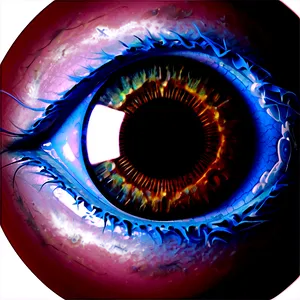 Blue Eyed Eyeball Png 05242024 PNG image