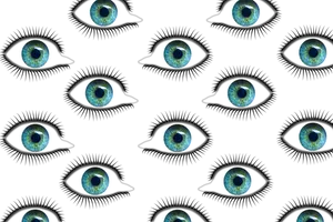 Blue Eyes Pattern Background