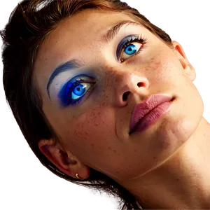 Blue Eyes Portrait PNG Exi