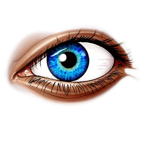 Blue Eyes Sketch PNG Baj99 PNG