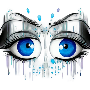 Blue Eyes Vector PNG 06122024