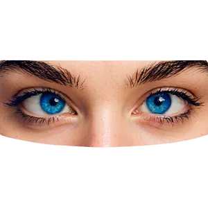 Blue Eyes With Eyebrows PNG Mbx25 PNG