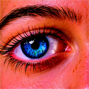 Blue Eyes With Eyelashes Png 06122024 PNG image