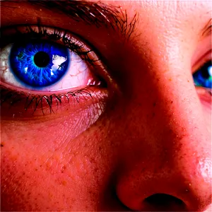 Blue Eyes With Reflection PNG 06122024 PNG