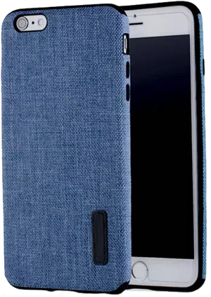 Blue Fabric Phone Case PNG image