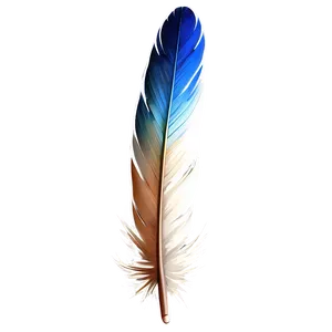 Blue Feather Quill Png 40 PNG image