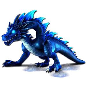 Blue Fire Dragon Animation Png Mqr PNG image