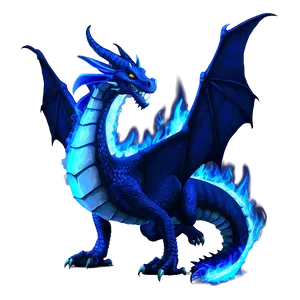 Blue Fire Dragon Animation PNG Utl78 PNG