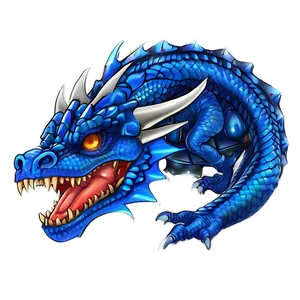 Blue Fire Dragon Animation PNG Vnp29 PNG