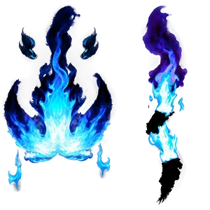 Blue Fire Effect Png 06122024 PNG image