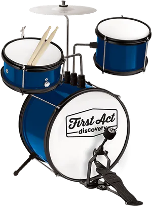 Blue First Act Discovery Drum Set PNG image