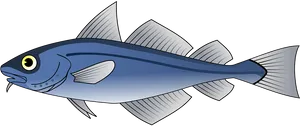 Blue Fish Illustration
