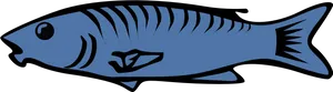 Blue Fish Illustration