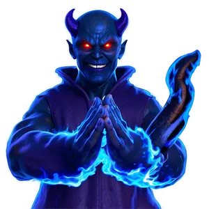 Blue Flame Devil PNG 05232024 PNG