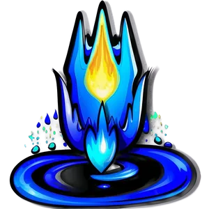 Blue Flames Art PNG Ias PNG