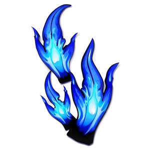 Blue Flames Decoration Png 06122024 PNG image